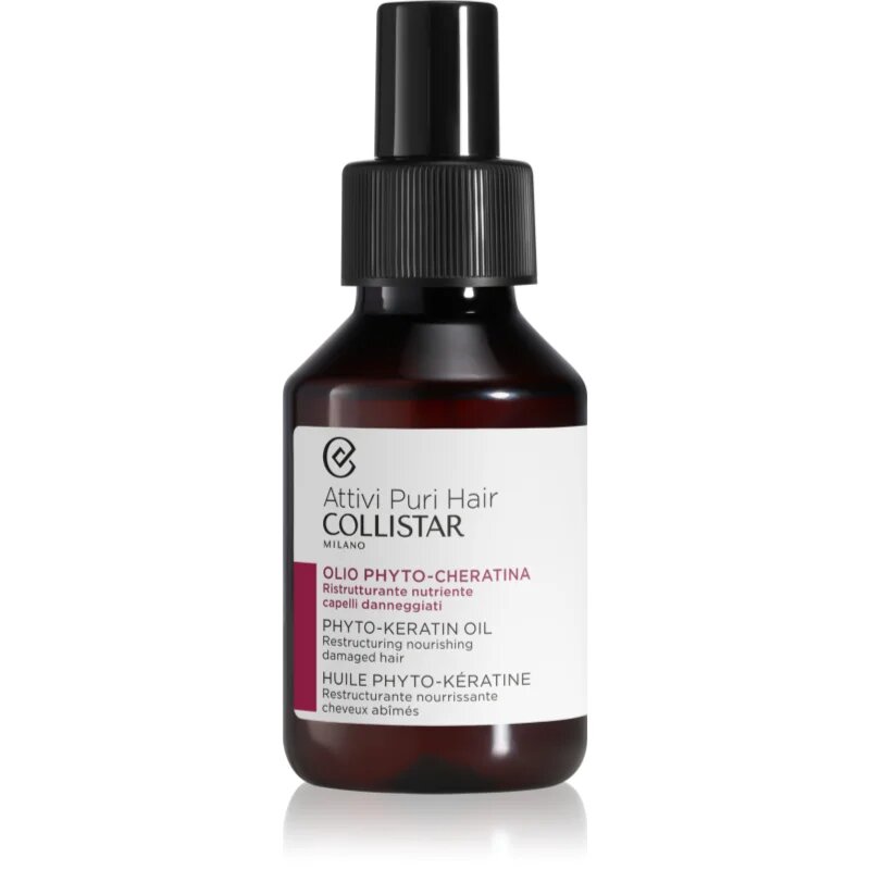 Collistar Hair Phyto-Keratin Oil Restructuring Nourishing регенериращо масло за коса с кератин 100 мл.