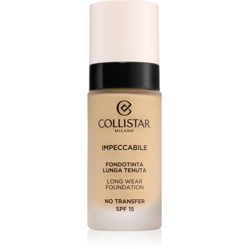 Collistar Impeccabile Long Wear Foundation дълготраен фон дьо тен SPF 15 2N Beige 30 мл.