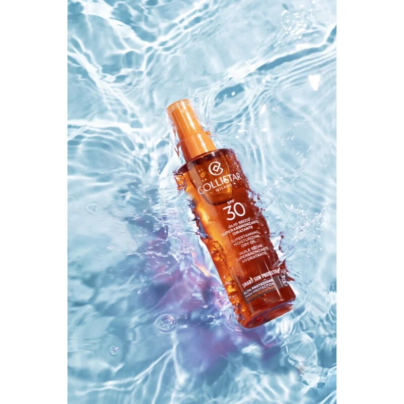 Collistar Smart Sun Protection Supertanning Moisturizing Dry Oil SPF 30 слънцезащитно сухо масло SPF 30 200 мл.