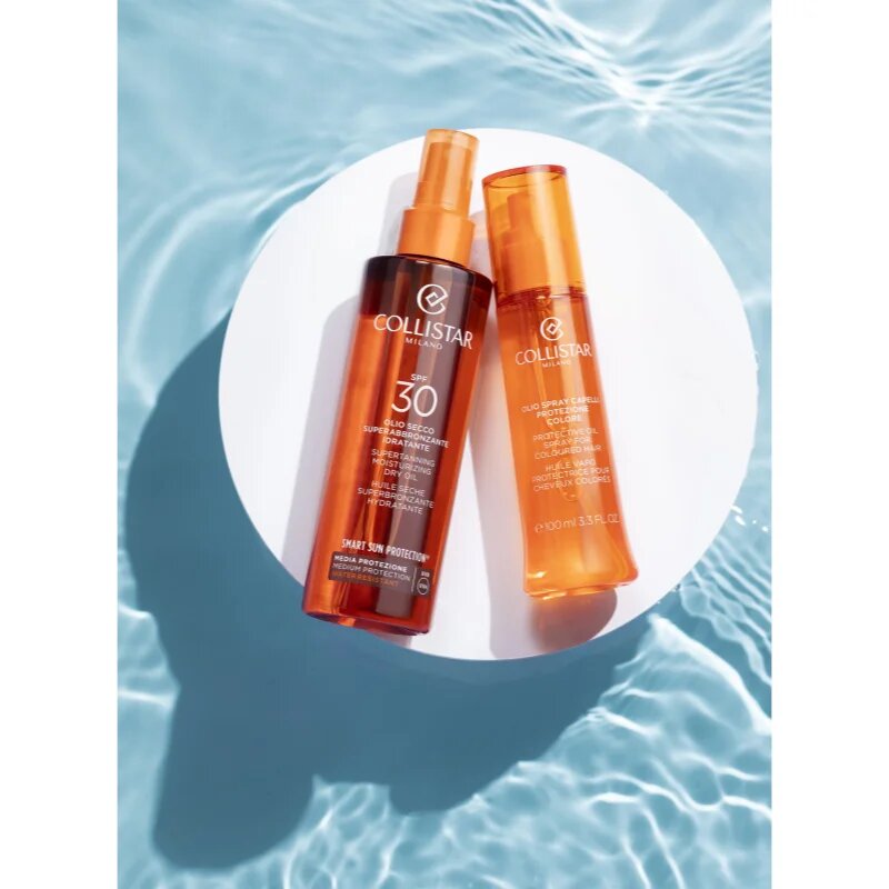 Collistar Smart Sun Protection Supertanning Moisturizing Dry Oil SPF 30 слънцезащитно сухо масло SPF 30 200 мл.