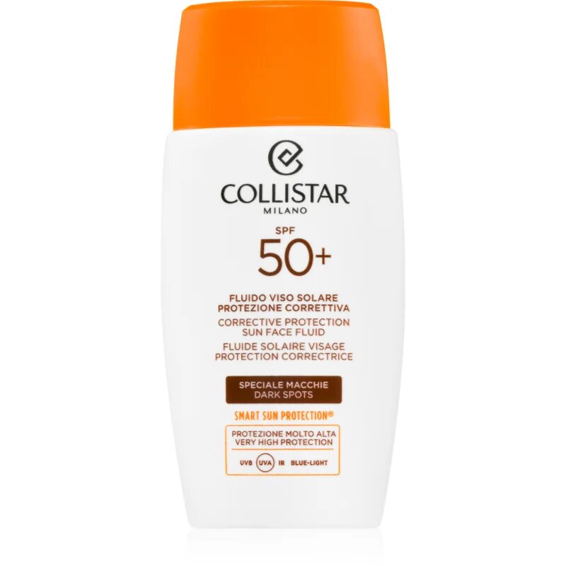 Collistar Sun Corrective Protection Face Fluid SPF 50+ слънцезащитен флуид за лице SPF 50+ 50 мл.