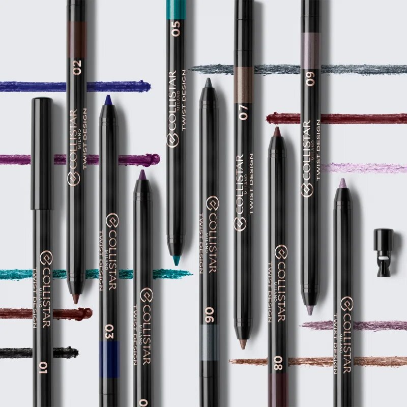 Collistar Twist Design Eye Pencil молив-гел за очи цвят 10 - Lila Shimmer 0.54 гр.