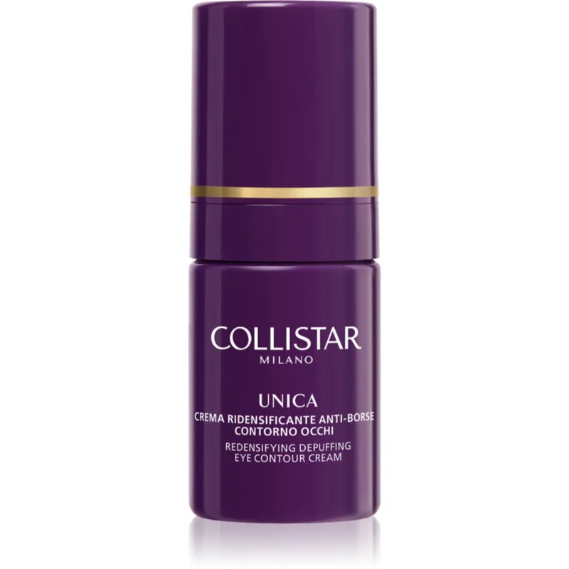 Collistar Unica Redensifying Draining Anti-Bags Eye Contour озаряващ крем за околоочната зона против отоци и тъмни кръгове 15 мл.