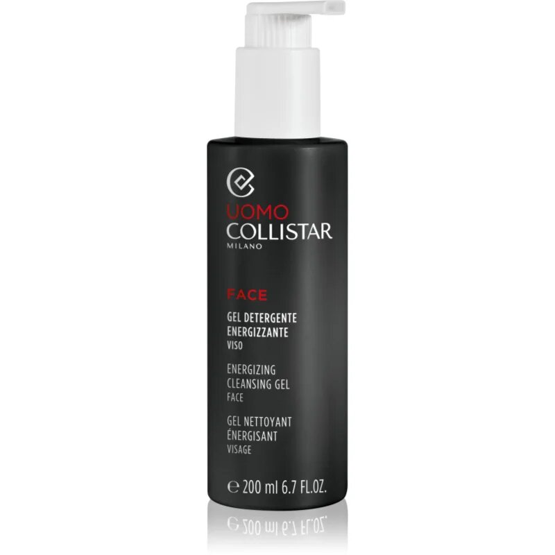 Collistar Uomo Energizing Cleansing Gel Face енергизиращ почистващ гел за лице 200 мл.