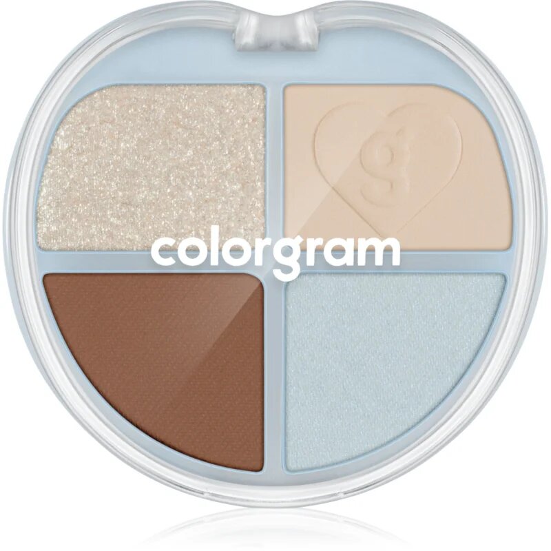 Colorgram Tintin Dory Eyeshadow Palette палитра със сенки за очи и озарители цвят 02 Chestnut Dory 4 гр.