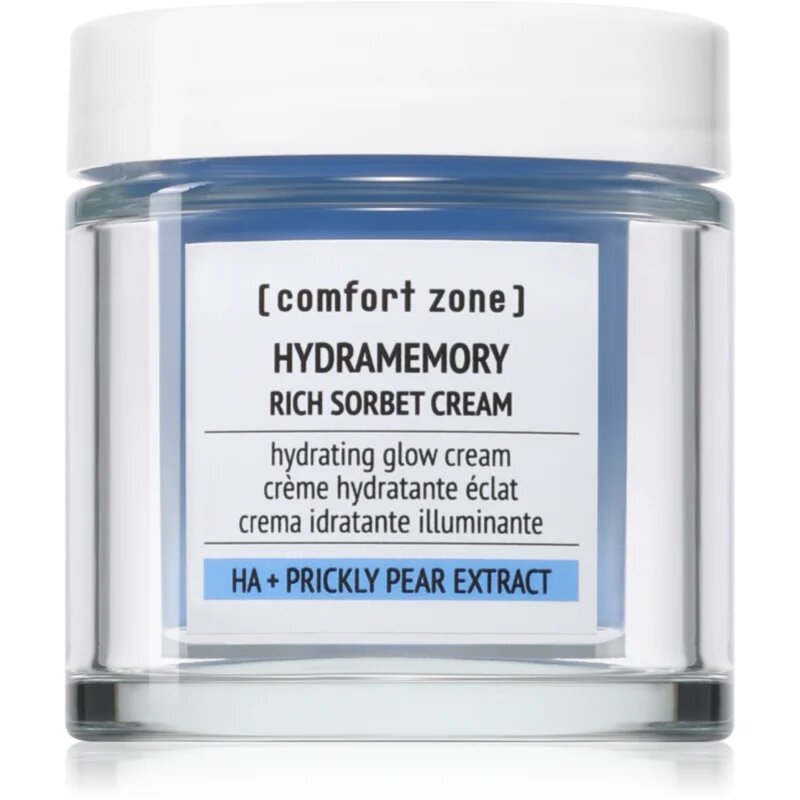 Comfort Zone Hydramemory Rich Sorbet Cream богат хидратиращ крем за озаряване на лицето 50 мл.