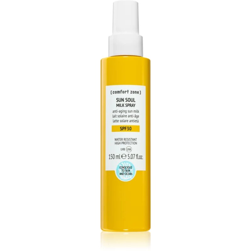 Comfort Zone Sun Soul SPF 30 хидратиращо мляко за тен против стареене на кожата 150 мл.