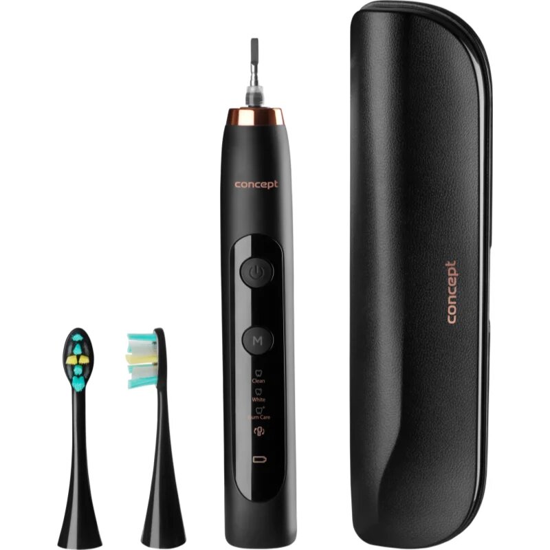 Concept Perfect Smile ZK7011 звукова електрическа четка за зъби с калъфка Black 1 бр.