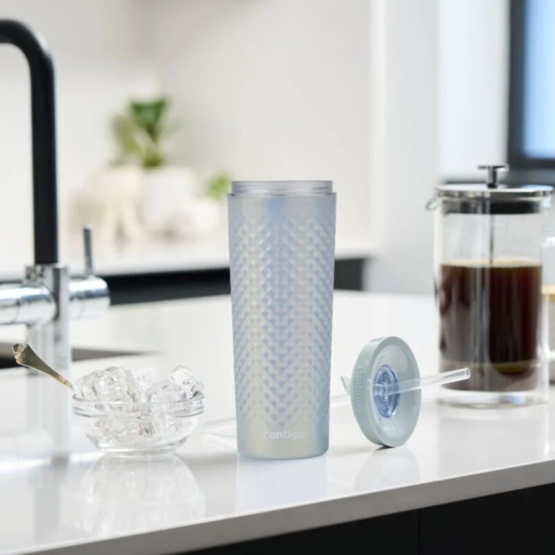 Contigo Autoclose Tumbler чаша на път боя Shiny Blue 590 мл.