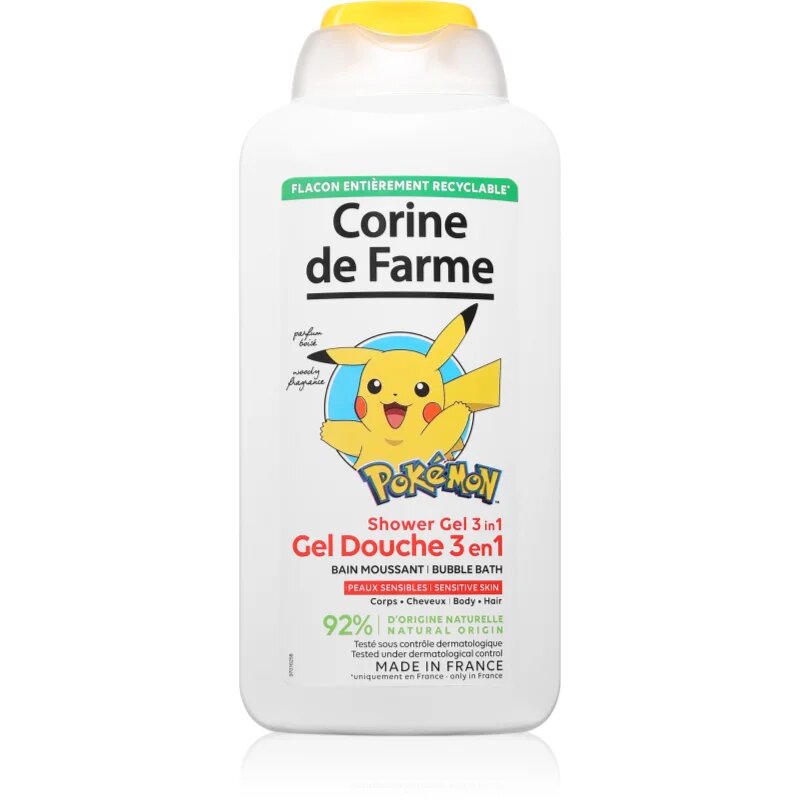 Corine de farme Shower Gel 3 in 1 нежен душ гел и шампоан за деца 3 в 1 500 мл.