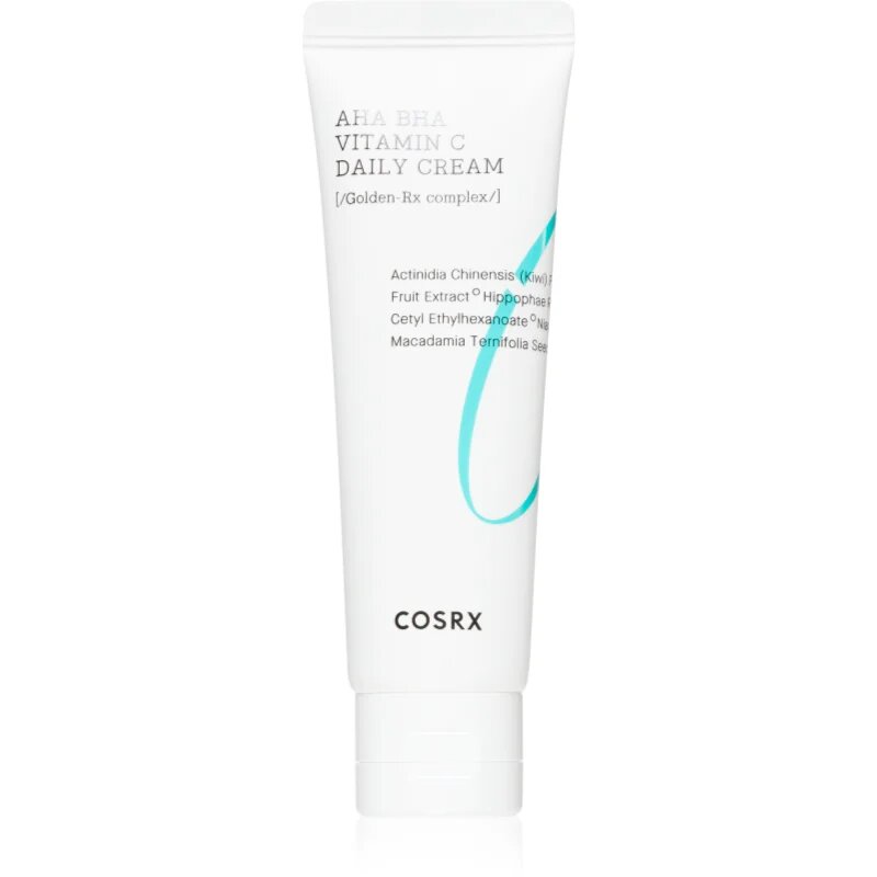 Cosrx AHA/BHA Vitamin C Daily Cream изглаждащ и озаряващ крем с ексфолиращо действие 50 мл.