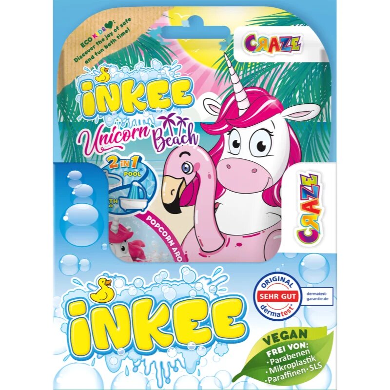 Craze INKEE Unicorn Beach бомбичка за вана за деца 1 бр.