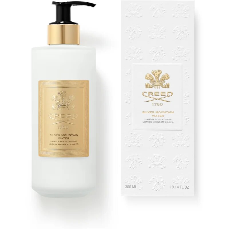 Creed Silver Mountain Water парфюмирано мляко за тяло за ръце и тяло 300 мл.