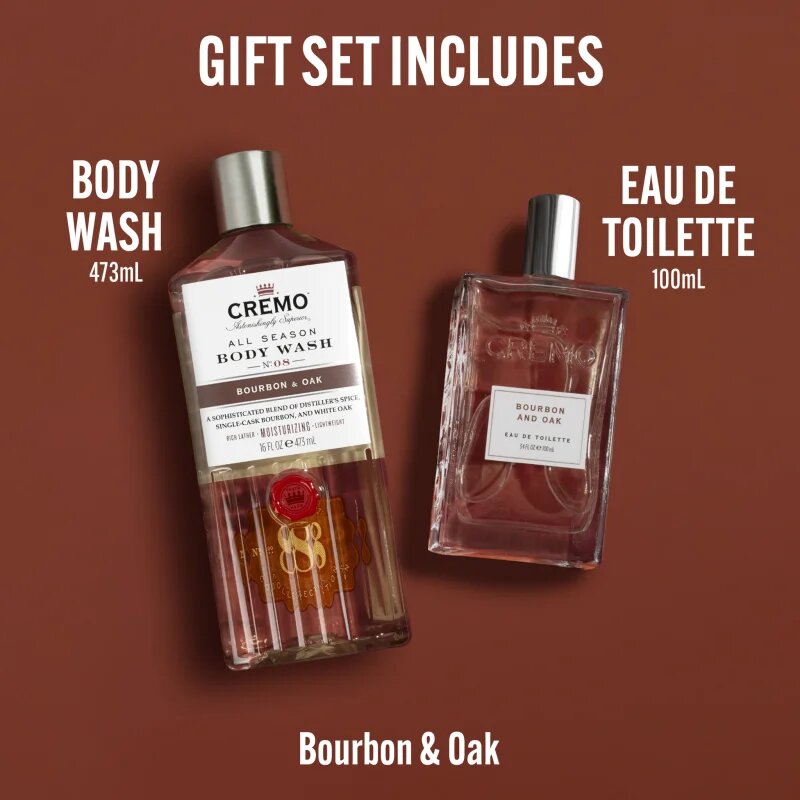 Cremo Bourbon & Oak Gift Set подаръчен комплект за мъже