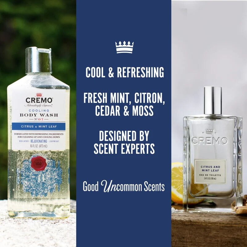 Cremo Citrus & Mint Leaf Gift Set подаръчен комплект за мъже