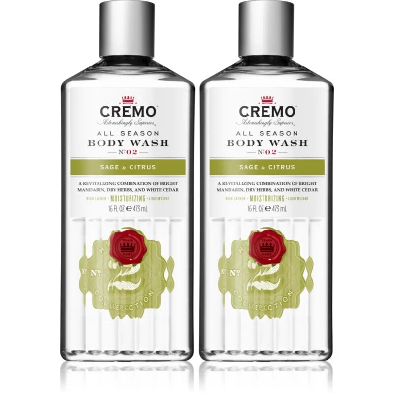 Cremo Sage & Citrus Body Wash комплект