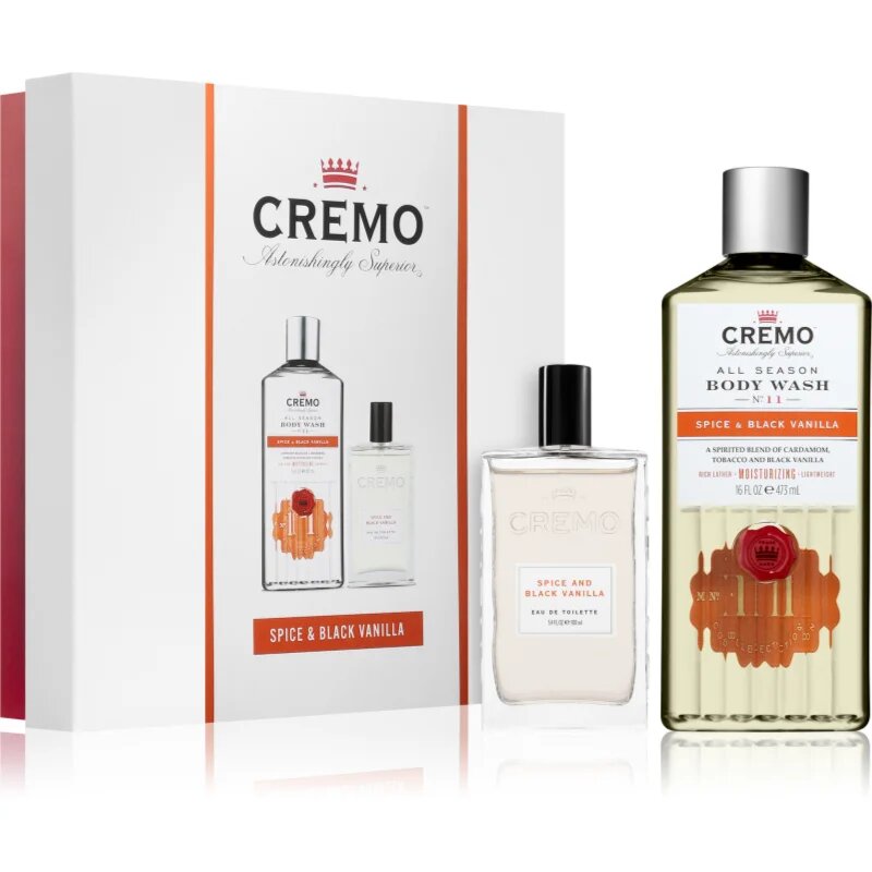 Cremo Spice & Black Vanilla Gift Set подаръчен комплект за мъже