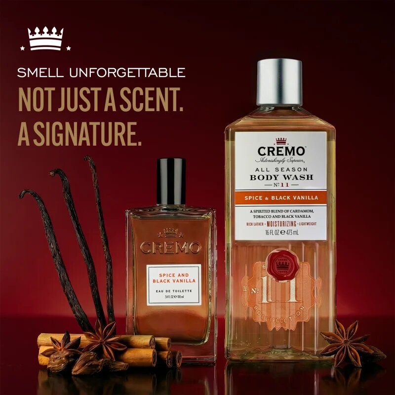 Cremo Spice & Black Vanilla Gift Set подаръчен комплект за мъже