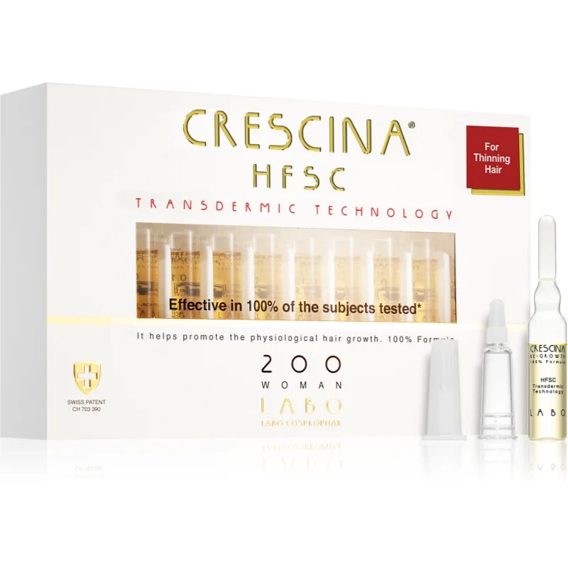 Crescina Transdermic 200 Re-Growth грижа за растеж на косата за жени 20x3.5 мл.