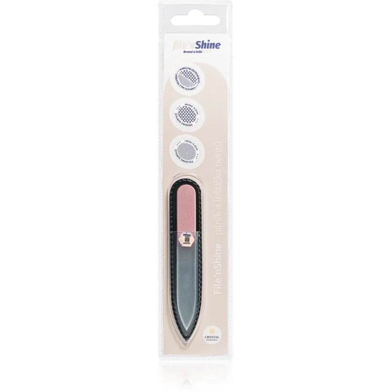 Crystal Bohemia File´n Shine Pink стъклена пила за нокти 1 бр.
