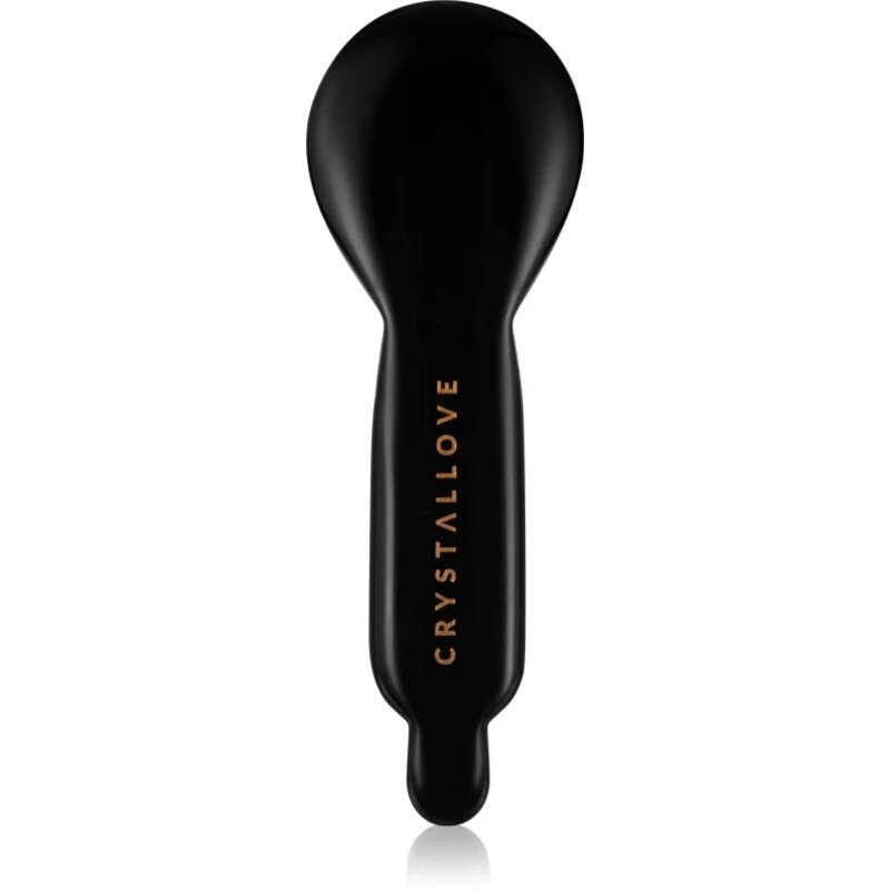 Crystallove Black Obsidian Spoon Eye Gua Sha уред за масаж на зоната около очите 1 бр.