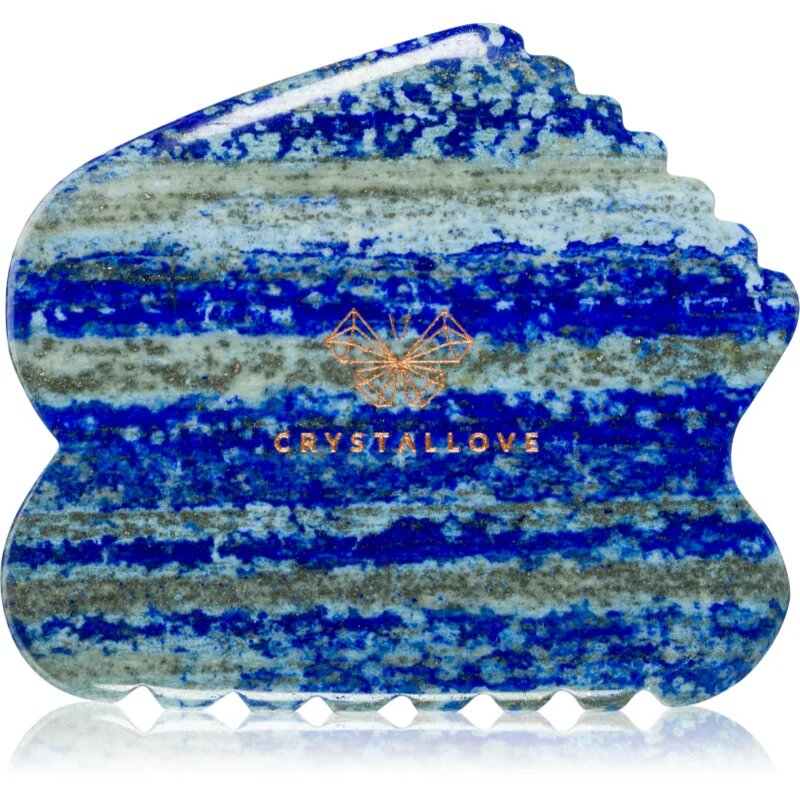 Crystallove Lapis Lazuli Contour Gua Sha масажно приспособление 1 бр.