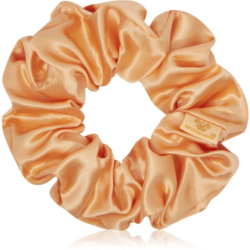 Crystallove Mulberry Silk Scrunchie копринен ластик за коса Peach fuzz 1 бр.