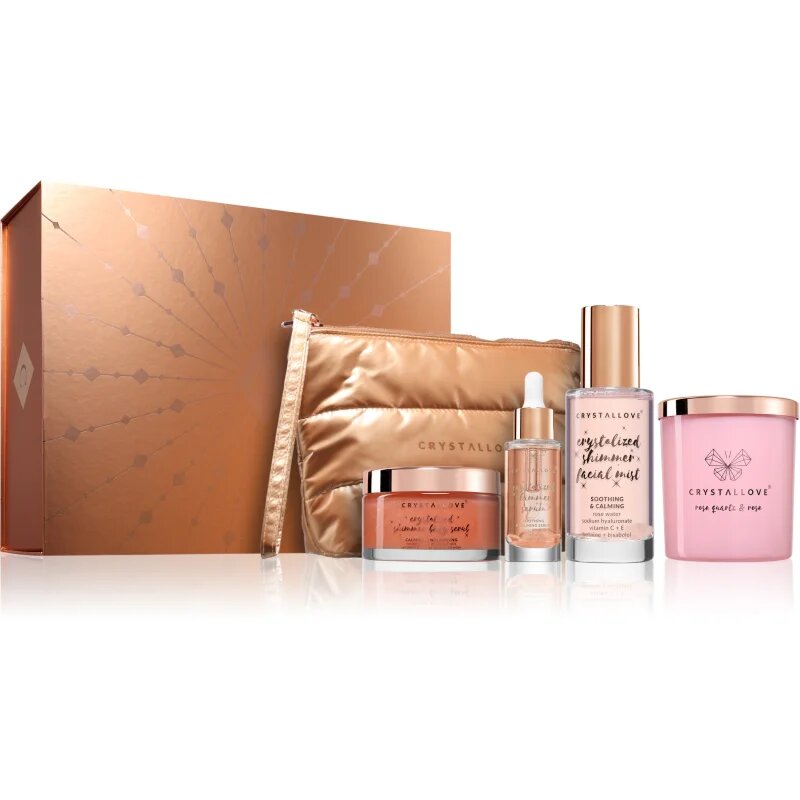 Crystallove The Pink Glow Ritual подаръчен комплект