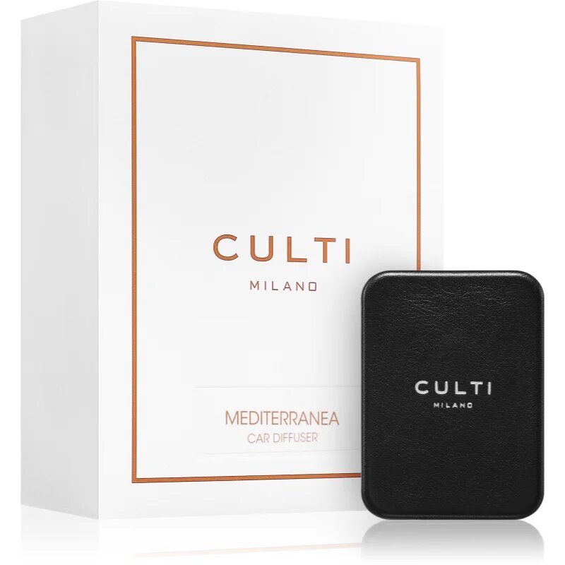 Culti Milano Car Diffuser Black Mediterranea aроматизатор за автомобил + резервен пълнител 1 бр.