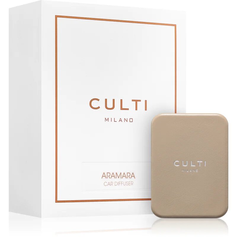 Culti Milano Car Diffuser Taupe Aramara aроматизатор за автомобил + резервен пълнител 7x5 см