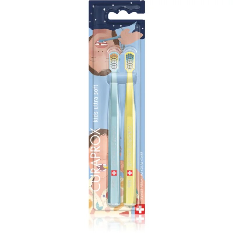Curaprox CS Kids 5500 четки за зъби за деца 2 бр.