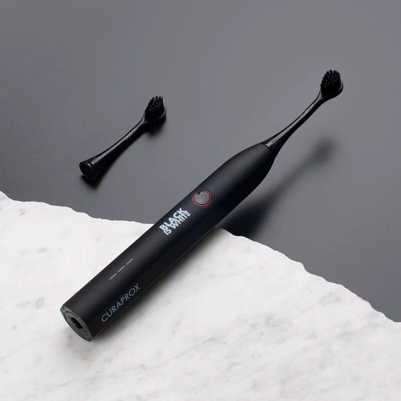 Curaprox Hydrosonic Black is White звукова електрическа четка за зъби с избелващ ефект 1 бр.