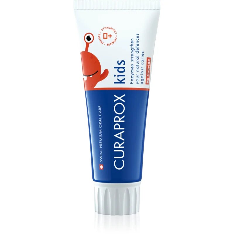 Curaprox Kids паста за зъби за деца без флуорид Strawberry 60 мл.
