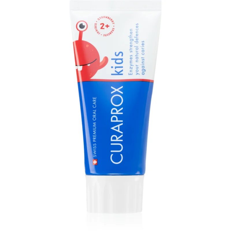 Curaprox Kids Strawberry паста за зъби за деца с флуорид 60 мл.