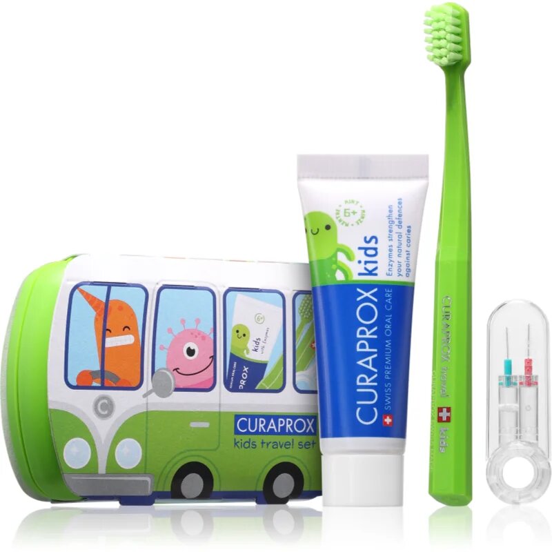 Curaprox Kids Travel Set комплект за пътуване за зъби език и венци за деца 1 бр.