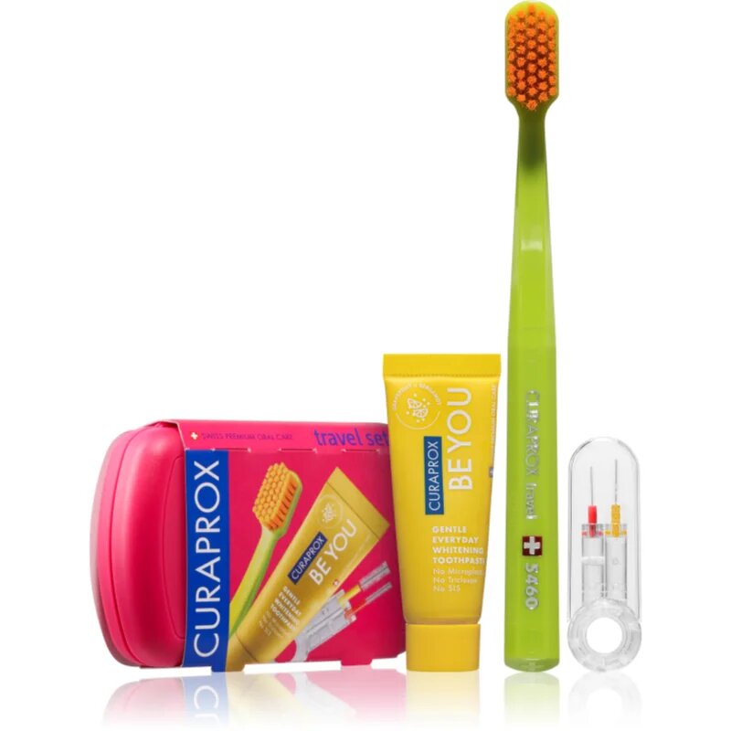 Curaprox Travel Set комплект за пътуване за зъби език и венци