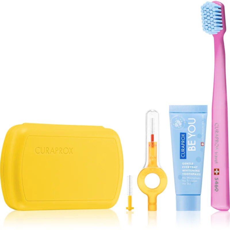 Curaprox Travel Set комплект за пътуване за зъби език и венци