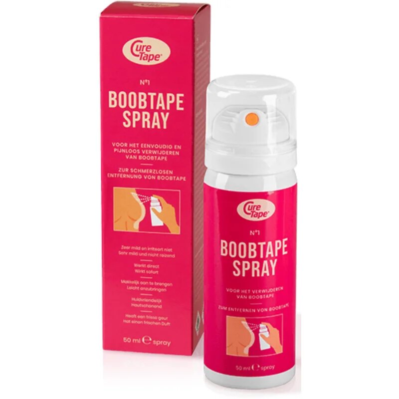 CureTape® Boob Tape Remover Spray продукт за отстраняване на фиксиращи ленти в спрей 50 мл.