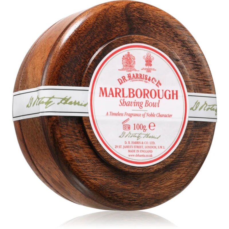 D.R. Harris Shawing Bowl Mahogany wood сапун за бръснене Marlborough 100 гр.