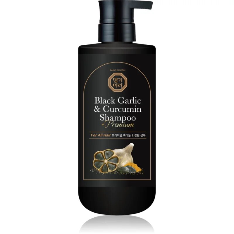 DAENG GI MEO RI Black Garlic & Curcumin Shampoo дълбоко регенериращ шампоан за растеж на косата и укрепване от корените 500 мл.