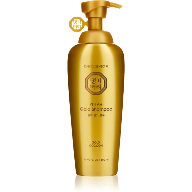 DAENG GI MEO RI Yula Gold Shampoo интензивен подхранващ шампоан за подсилване и блясък на косата 500 мл.