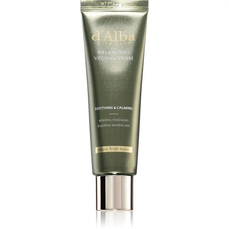 d'Alba Mild Skin Balancing Vegan Cream хидратиращ крем за лице с успокояващ ефект 55 мл.