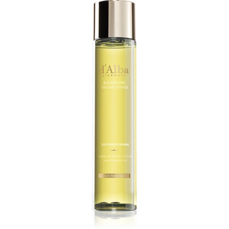 d'Alba Mild Skin Balancing Vegan Toner хидратиращ тоник с успокояващ ефект 150 мл.