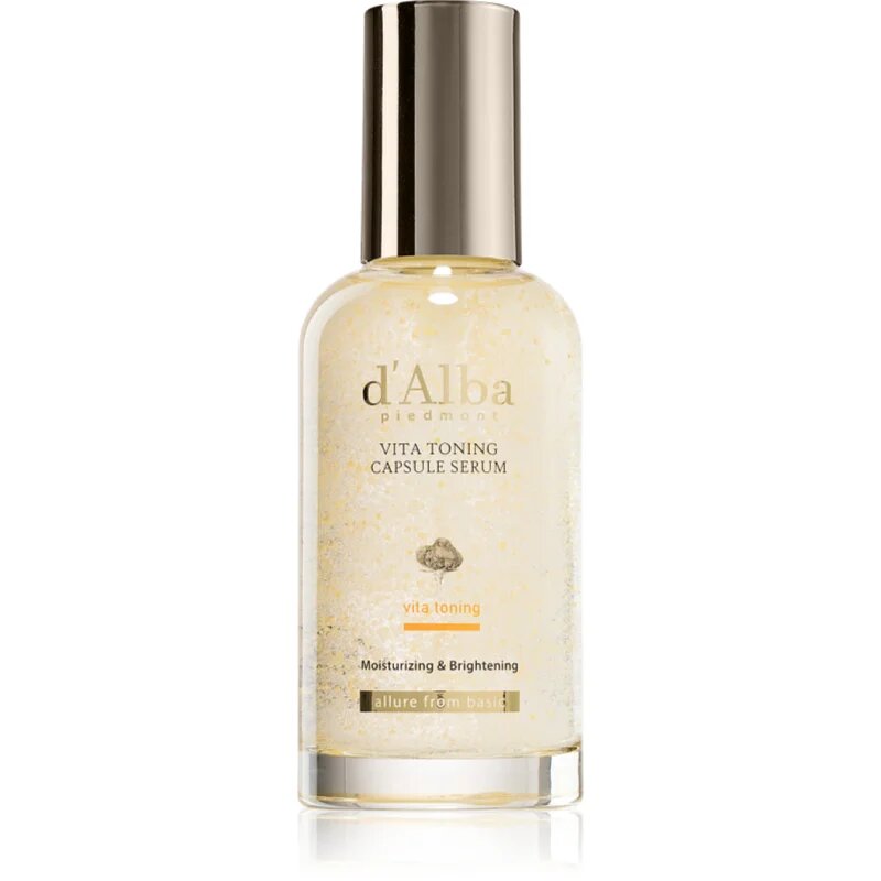 d'Alba Vita Toning Capsule Serum озаряващ серум за лице против пигментни петна 100 мл.