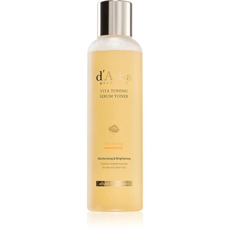 d'Alba Vita Toning Serum Toner хидратиращ тоник за освежаване и изглаждане на кожата 180 мл.