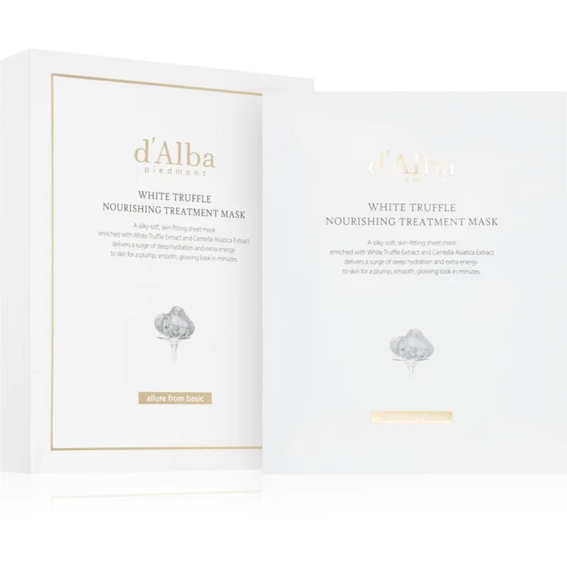 d'Alba White Truffle Nourishing Treatment Mask интензивна хидратираща маска за лице с успокояващ ефект 5x25 мл.