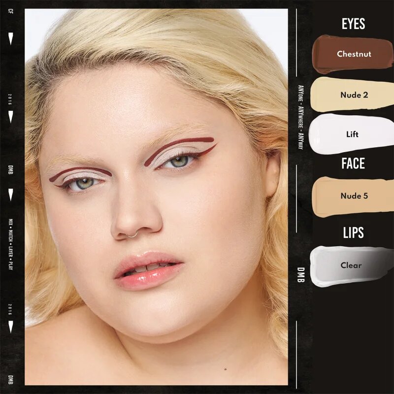 Danessa Myricks Beauty Colorfix Glaze мултифункционален грим за очи устни и лице цвят Clear 10 мл.