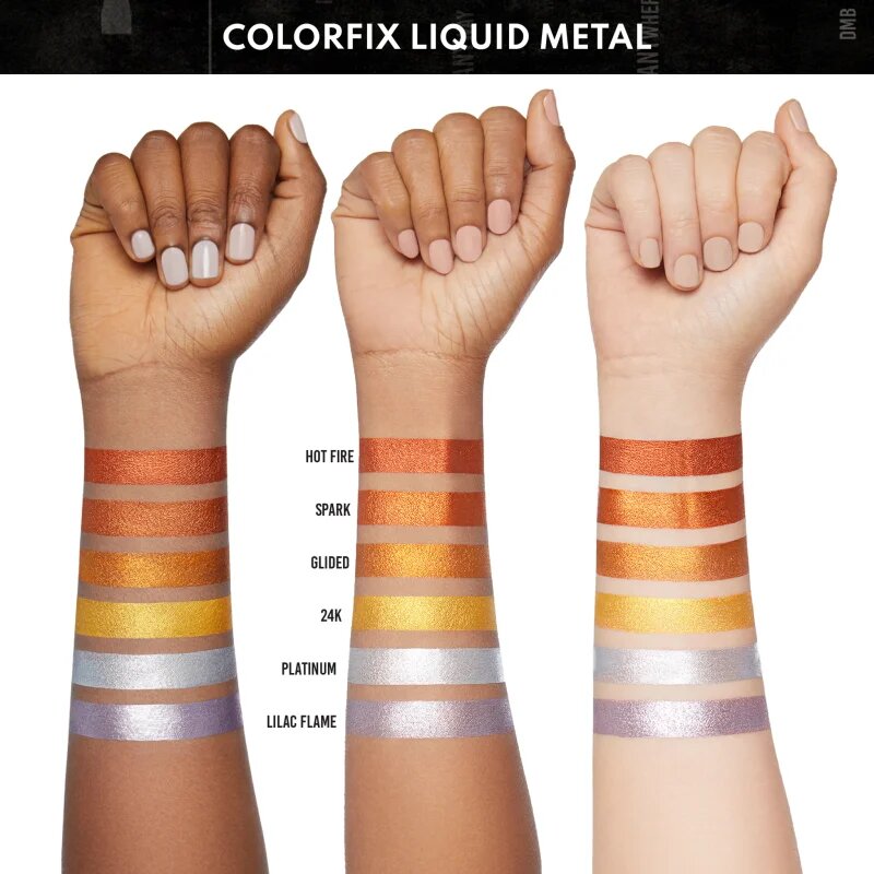 Danessa Myricks Beauty Colorfix Liquid Metals мултифункционален грим за очи устни и лице цвят Platinum 10 мл.