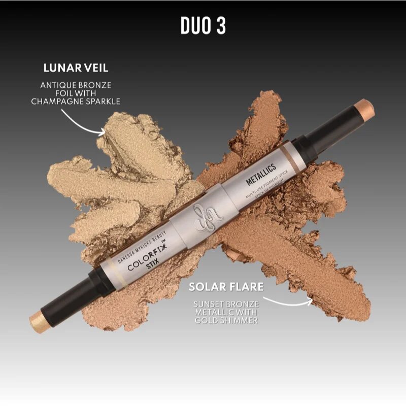 Danessa Myricks Beauty Colorfix Stix мултифункционален грим за очи устни и лице цвят Duo 3 Lunar Veil/Solar Flare 2x3 гр.