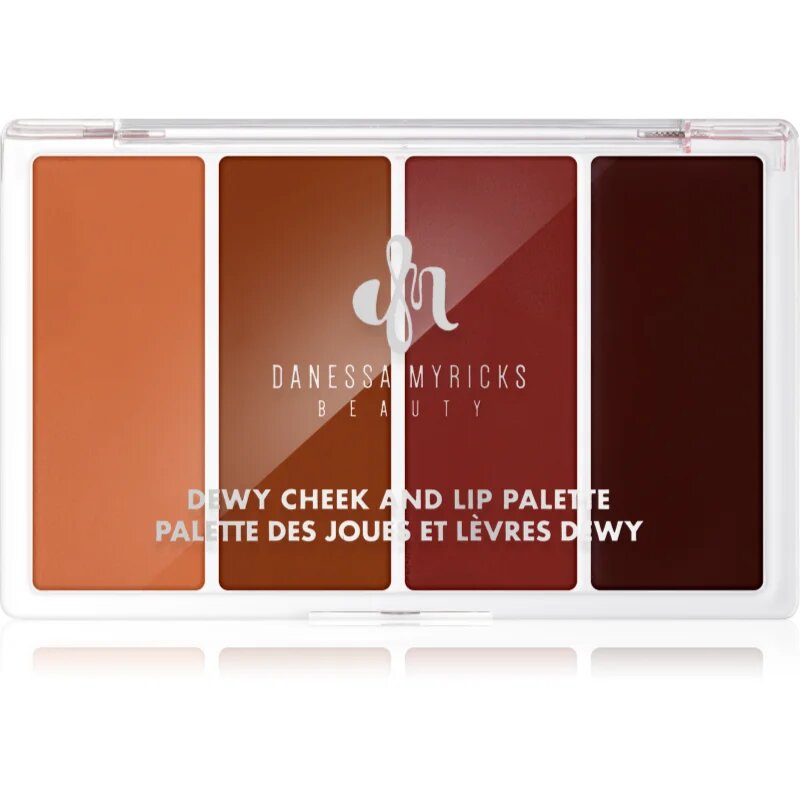 Danessa Myricks Beauty Dewy Cheek & Lip Palette мултифункционална палитра за лице цвят Dew It Undercover 25 гр.